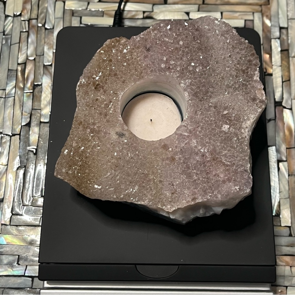 Natural Amethyst Tealight Holder